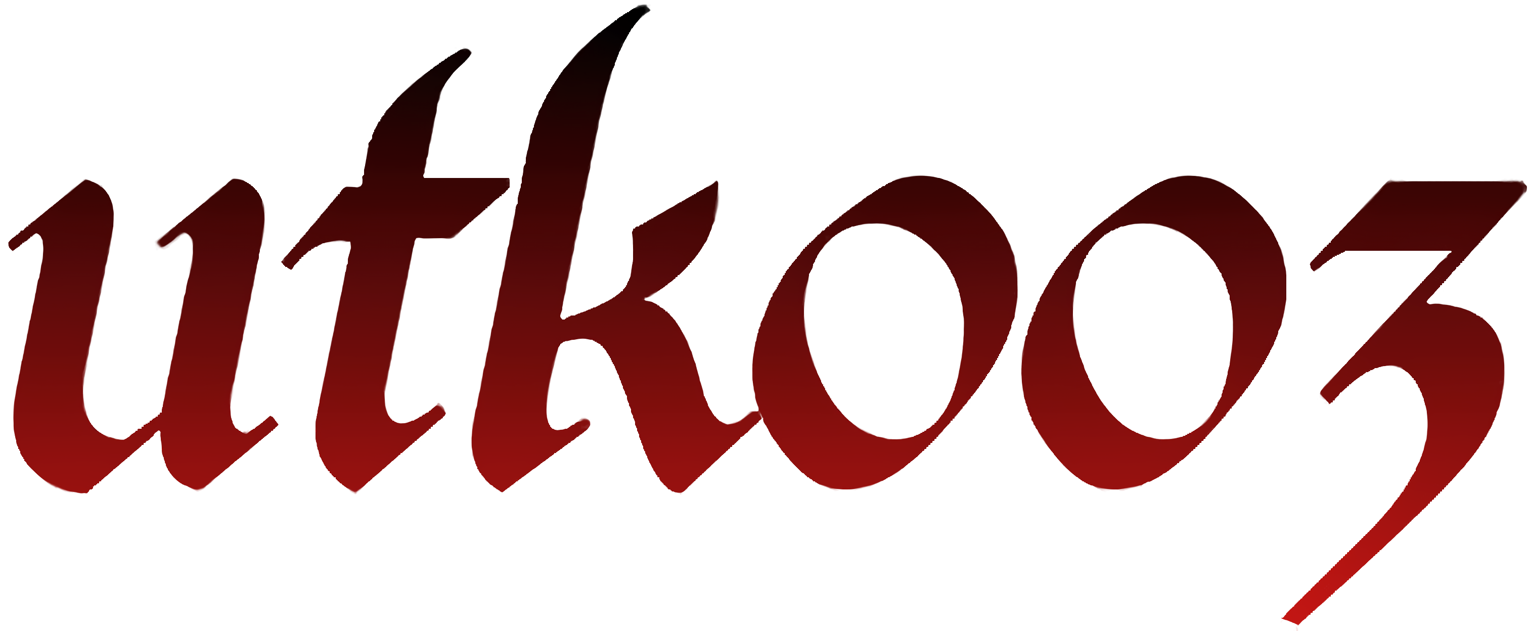 'utk003' Red & Black Calligraphy